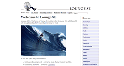 Desktop Screenshot of lounge.se